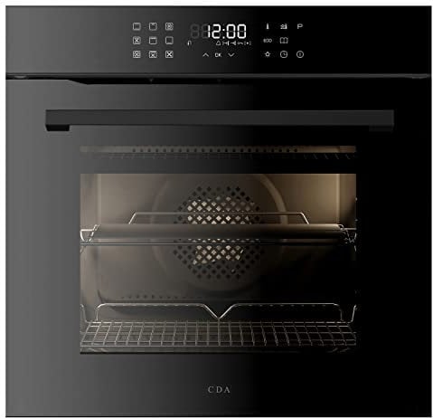 CDA Electric Touch Control Single Oven with Pyrolytic Cleaning - Black