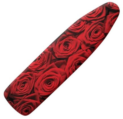 Dolyues Rose Bügelbrettbezug, verstellbare Größe, strapazierfähig, dicker Bügelbrettbezug und Pad, Valentinstagsbezug für Bügelbrett, Geschenk