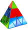 Sengso HuanCai Metallic Pyraminx 3x3 (Magnetisch)