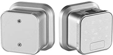 Serrure intelligente de sécurité, Serrure intelligente for Wi-Fi serrure d'empreinte digitale porte en bois serrure électronique entrée sans clé empreinte digitale/mot de passe/carte/clé/application D