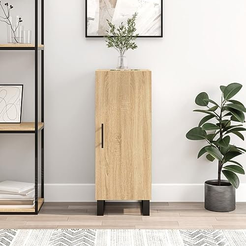 HETFTJN Sideboard, Eckschrank Küchenunterschrank Nachtschrank Wohnwand Geeignet für Küchenzeile Flur Wohnzimmer Dorm Sonoma-Eiche 34,5x34x90 cm Holzwerkstoff