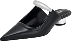 JW PEI Helena perforerade dammules, Svart, 37.5 EU