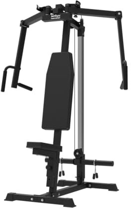 Bad Company Butterfly Trainer schwarz I Fitnessgeräte für Zuhause Muskelaufbau Brust kompatibel mit Hantelscheiben 30 mm und 50 mm I Brusttrainer Fitness Kraftstation für Zuhause I BCA-144/B