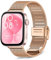 KeeFos Metallo Cinturini Compatibile con Huawei Watch Fit 4 Pro/Fit 4/Fit 3, Bracciale in Metallo Acciaio Inossidabile, Cinturino da Uomo e Donna per Huawei Watch Fit4 Pro/Fit4/Fit3 - Oro Rosa