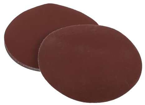 Partuto 10 Pcs 6inch 1000 Grit Universal Sanding Discs - Round Hook and Loop Sandpaper - White Paper Red