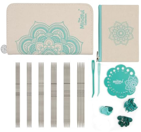 KnitPro The Mindful Collection Gracious Double Pointed Needle Set 6 (15cm) | 6 Sizes (2mm to 3.25mm)