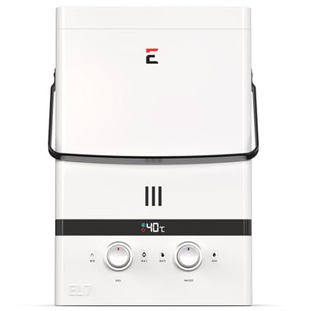 Calentador de agua instantáneo portátil para exteriores Eccotemp Luxé de 7 LPM, 37 mbar