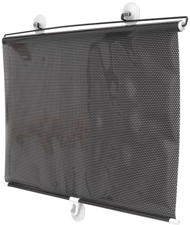Angoily Blackout Suction Cup Curtain Portable for Doors and Roof Windows Temporary Black Pvc Window Shade with Easy Maintenance Sun Protection and Privacy Blinds for Home