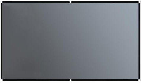 100 in Foldable Video Projection Screens, 16:9 Black Edge Anti-Light Movie Cloth 4K HD Projector Curtain With Hooks, Non-Crease Projector Curtain Screen Gear Projector Screen Sheet