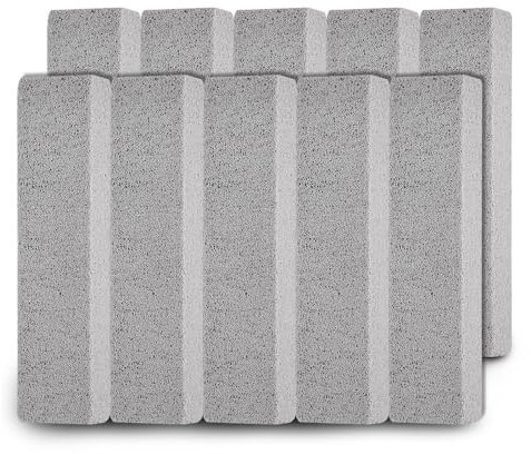10Pcs Pumice Stone Sticks,Scouring Stick for Toilet Bowl Cleaning,Toilet Bowl Hard Water Rings Remover Calcium Buildup and Rust Suitable for Cleaning Household Bath Kitchen Pool Stove Grill
