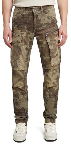 8719965012981 Pantalon fuselé Rovic Zip 3D Regular, Multicolore (Vintage Dust Turf Forest Camo D02190-e081-h585), 34W / 34L