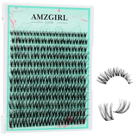 Wimpern Extensions 144PCS C Curl Cluster Lashes mit Premium Wimpern breitem Band, Lash Cluster Volumen einzelne natürliche Wimpern (Violett,8-18mm)