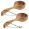 SEWOART 2piezas Cucharón De Madera para Baño y Sauna Cucharón Ergonómico para Lavado De Cabello y Baño Herramienta Práctica para Hogar Scoop De Agua De Acacia