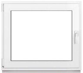 Framex Ventana de plástico blanco ancho x alto 100 x 80 cm (1000 x 800 mm) 3 compartimentos (32 mm) giratorio inclinación DIN izquierda – Premium – Todos los tamaños