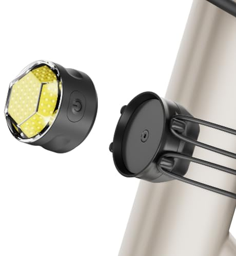 Shapeheart Kit Lumières Avant et Arrière Vélo Magnétiques Détachables | Mini / Pano | Cadre, guidon et tige de selle 12-50 mm | 3 / 6 modes | Autonomie 8 / 20 h | USB-C | Antivol | Weatherproof