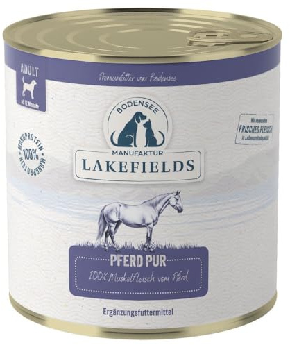 Lakefields MANUFAKTUR Ergänzungsfutter Pferd PUR für Hunde, Größe:18 x 800 g