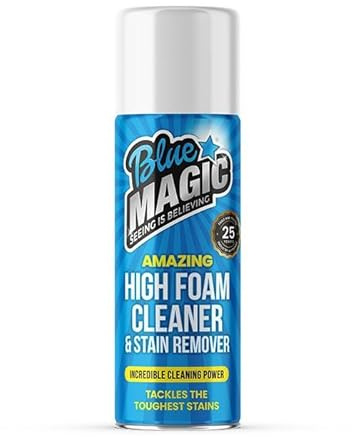 Blue Magic Foam Cleaner- Stain Remover, For car upholstery, carpets, vinyl, leatherette, plastics, ceramics, walls, ovens, kitchen surfaces,500ml