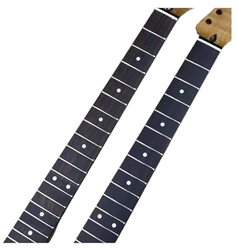 Manico för gitarrer Gitarrhals med lågmotiv, gitarrhals i lönn med sekvoja tangentbord