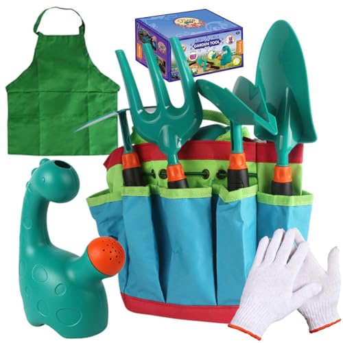 Gartengeräte für Kinder, leichtes und ergonomisches Lernspielzeug | Kindergartenwerkzeug-Set für Mädchen und Jungen mit Bewässerungs- und Pflegeaktivitäten