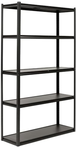 SPRINGOS Schwerlastregal 200x120x40 cm mit 5 MDF Böden | Stahlrahmen mit 750 kg Traglast, teilbar in zwei Regale für Lager, Keller und Werkstatt