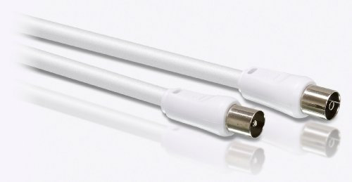 PHILIPS SWV2516W - Cable coaxial para Antena - 1.5 metros - Blanco
