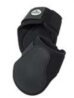 BUSSE Streichkappen JUMP, Pony, hellkhaki, Hartschale: dunkelblau