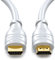 deleyCON 10m HDMI Kabel - Kompatibel zu HDMI 2.0a/b/1.4a - 4K UHD 2160p (4096x2160 Pixel) Full HD HDTV 1080p HDCP Dolby Ethernet LCD LED OLED - Weiß