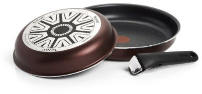 Tefal - Set de 3 Piezas (2 sartenes de Aluminio de 24 cm y 28 cm, Mango Ingenio 5)