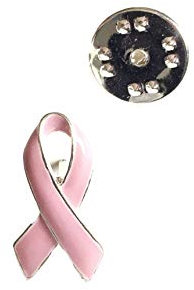 STRASS & PAILLETTES Pin's Octobre Rose Ruban Rose. Lutte Contre Le Cancer