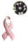 STRASS & PAILLETTES Pin's Octobre Rose Ruban Rose. Lutte Contre Le Cancer