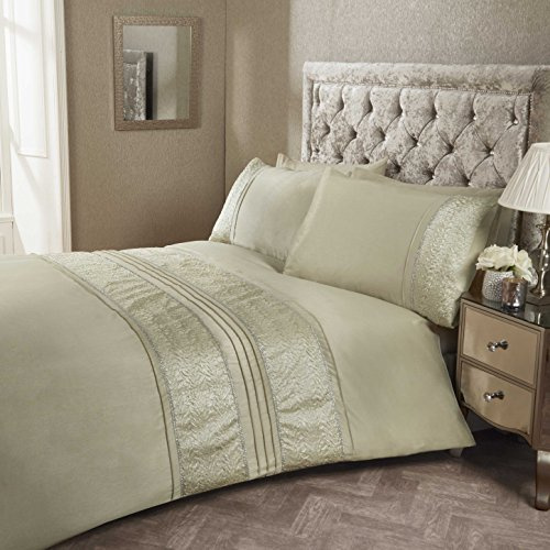 Rapport Aurora Duvet Set, Superking, Polyester-Cotton, Gold, Super-King