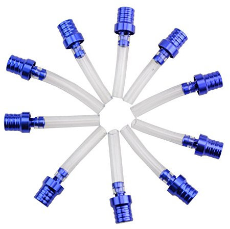 GOOFIT moto 10p/set blau Gas Kraftstofffilter Benzin Tankdeckel Vent Entlüfter Schlauch Für ATV Pitbike Dirtbike Pack Rohr Motorrad