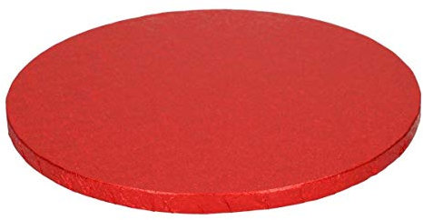FunCakes FC1130RD Cake Drum rund, 30,5 cm, Rot, Papier