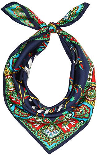 Roeckl Damen Elephant Garden 53x53 Mode-Schal, Multi Navy, ONE Size