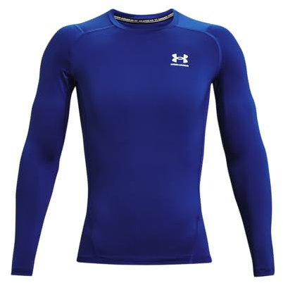 Under Armour Ua Hg Armour Comp Ls Maglietta a maniche lunghe, Royal, L Uomo