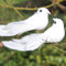 2st Künstliche Schaum Weißen Vögel Dekorative, Gefälschte Tauben Bird Für DIY Fertigkeit- Ornamente Garten Hochzeitsdeko
