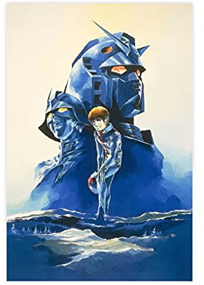 Anime-Poster Mobile Suit Z Gundam 41, Leinwand-Poster, Wandkunst, Deko, Bild, Gemälde für Wohnzimmer, Schlafzimmer, Dekoration, 30 x 45 cm, ohne Rahmen: