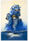 Anime-Poster Mobile Suit Z Gundam 41, Leinwand-Poster, Wandkunst, Deko, Bild, Gemälde für Wohnzimmer, Schlafzimmer, Dekoration, 30 x 45 cm, ohne Rahmen: