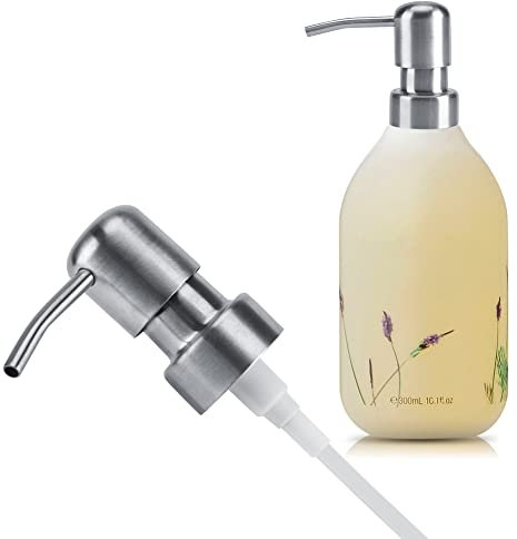 Alvinlite Seifenspender Pumpkopf Edelstahl für 25 mm Gewinde Flasche Seifenspender