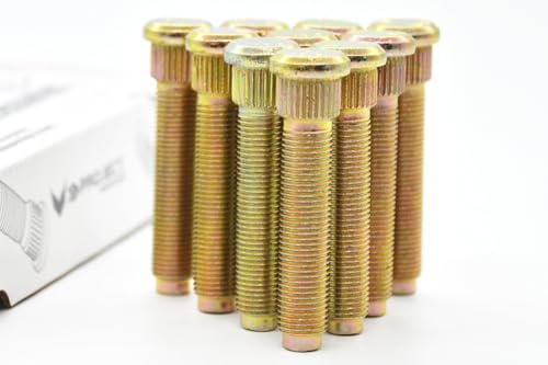 Project Innovation Tornillos de rueda extendidos largos de 63 mm de longitud total compatibles con GS-F m12x1.5x63 año 2016-2021, 1 juego (paquete de 10)