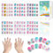Allstarry 120pcs Children Nails Kids Fake Nails Short Press on Pre-glue Full Cover False Fingernails Lovely Gift for Children Little Girls Teenager Children's Day - Colorful Unicorn