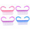 4Pcs Nail Brushes for Cleaning Nails Nail Brushes Nailbrush Nail Scrubber Hand Scrubbing Brush Nail Cleaning Brush Plastic Nail Brush Fingernail Brush for DIY Home Salon Nail Art