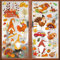 171 Stück Herbstdeko Fenster, Herbst Dekoration, Fensterbilder Herbst, Fenstersticker, Herbst Deko, Fensterbilder Herbst Kinder, Fenstersticker Herbstdeko für Erntedankfest Party Herbst Saisonale