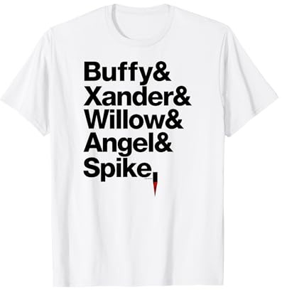 Buffy the Vampire Slayer Buffy Xander Willow Angel Spike TV T-Shirt