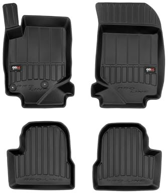 OMAC Gummi Fußmatten für Peugeot 208 2019-2025 Premium TPE Automatten Schwarz 4X