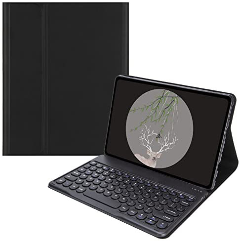 Vowor Tastiera Per Lenovo Tab P11/P11 Plus 11 TB-J606 TB-J607 Custodia, Staccabile Magnetica Sottile Pelle Cover con Tastiera Bluetooth Wireless QWERTY Layout Per Lenovo Pad 11 (nero)