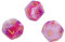 Pilipane Yhedral Würfel-Set (3-teilig) DND Würfel, astrologisches Würfel-Set 12 Seiten Glitzer-Runen-Würfel, leicht lesbar für Tisch-Brettspiel-Spielzeug(rosa)