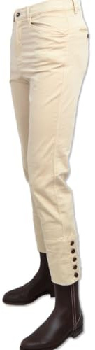 Los Nietos Pantalón Montero clásico para niños | Talla 12 | Color Beig | Equipamiento para el Caballo | Producto de Guarnicionería para Hípica y Doma