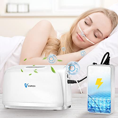 Yontwe Generador de oxígeno de alto rendimiento mejorado 3L/min(32.5%±2.5%)Pequeña máquina de oxígeno portátil para uso doméstico Terapia de oxígeno Potenciador de oxígeno Silencioso