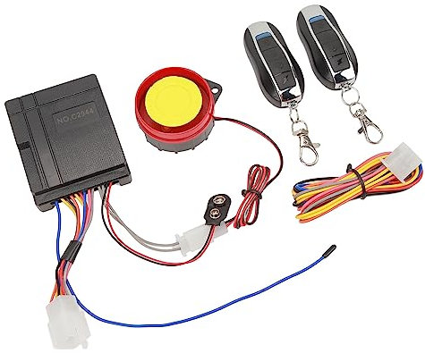 Motorrad Anti-Diebstahl-Alarmanlage, Motorrad Sicherheits Alarm Laut Hohe Empfindlichkeit Fernbedienung Sicherheits Alarmsystem für Roller Motorrad